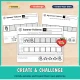 Create and challenge pages where preschoolers finish, extend and invent their own summer patterns.