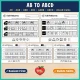 AB to ABCD fall pattern pages with mixed trains for kindergarten and 1st grade.