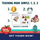 Download, print and teach steps shown with toddler fall counting pages.