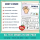 What is inside the My Five Senses Mix Pack: posters, station signs, bingo, sort, passport, popcorn test and award.