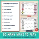 One Valentine's Day tracing page used many ways, with crayons, Q-tips, play dough, and dot stickers.