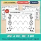 Black and white Farm tracing pages that turn into a Just a Dot glue and tissue paper craft.