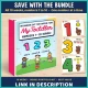 Number of the Week bundle binder for numbers 1 to 10 with the bonus portfolio kit, shown beside number 2.