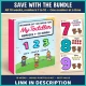 Number of the Week bundle binder for numbers 1 to 10 with the bonus portfolio kit, shown beside number 10.