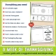 Checklist of everything included in the toddler Thanksgiving week, with the teacher guide.