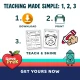 Download, print and teach the number 7 week in three simple steps.