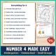 Checklist of everything included in the kindergarten number 4 week.
