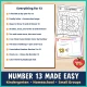 Checklist of everything included in the kindergarten number 13 week.
