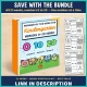 Kindergarten Number of the Week bundle binder for numbers 0 to 20 with the bonus portfolio kit, shown beside number 18.