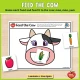 Feed the cow: name each food and feed it to the cow: moo, moo, yum.