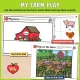 My farm play: My Farm Mat, Farm Animal Cards, Pigs on the Farm. Put the animals on the farm, name them and say their sounds.