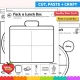 Build a healthy plate, plate craft and pack a lunch box pages.