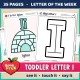 Toddler Letter I of the Week printables, I is for igloo, with a color poster and a big letter page.