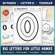 Big Letter O page for little hands, to fill with dot markers, paint swabs, torn paper, or cotton balls.