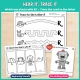 Beginning sounds and pre-writing: Which One Starts with R? and Trace to the Letter R.