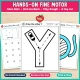 Hands-on fine motor pages for letter Y: glue dots, dot markers, play dough, and a toy car on Drive the Letter Y.