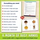 Lesson guide with a suggested month and the 12 color fall picture cards.