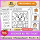 November no prep packet for preschool, pre-K and kindergarten with fall literacy and math.