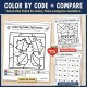 Fall color by code math pictures and a compare numbers page.