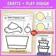 Crafts and play dough: Build a Cupcake Craft, Chocolate Chip Cookie Mats, Decorate the Cake. A cupcake craft, cookie counting mats 1 to 10 and a cake to decorate.