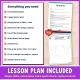 Lesson plan included: checklist of everything in the bat craft and the 2 page lesson plan.