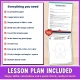 Lesson plan included: checklist of everything in the ghost craft and the 2 page lesson plan.
