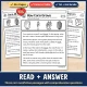 Read and answer: Three corn nonfiction passages with comprehension questions.