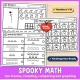 Spooky math: numbers 1 to 10 with ten frames, missing numbers and which has more.