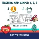 Download, print and teach the preschool Halloween pack in three simple steps.