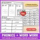 1st grade sample pages: word family sort, roll and read and blend it.