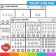 Christmas count and dab worksheets for numbers 0 to 20.