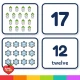 Winter number match-up flash cards 1-20: numeral, number word and picture cards.