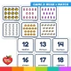 Game 2: read the number word and match it to the Halloween picture card.