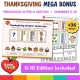 Mega bonus Preschool and Pre-K 0-10 edition included with the Thanksgiving number puzzles.