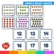 Game 2: read the number word and match it to the Thanksgiving picture card.