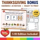 Bonus Thanksgiving number cards 1-10 edition included for younger learners.