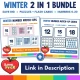 Save more with the Winter Number Match-Ups 2 in 1 bundle, puzzles plus flash cards.