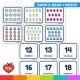Game 2: read the number word and match it to the Winter picture card.