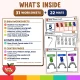 What is inside: 31 worksheets, 22 math mats and 11 center pages.