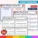 Bear sleepover story mat and story cards for acting out addition and subtraction word problems.