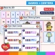 Kindergarten math games and centers: Race to 20, Bear Memory Game and Bear Hunt write the room cards.