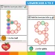 Lowercase toddler letter mats a to z with big circles to cover one by one.