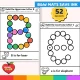 Ink saving black and white dot marker letter mats, all 52 uppercase and lowercase letters.