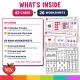 What is inside the Valentine's Day Number Match-Ups 0-20 math centers pack.