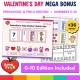 Mega bonus Preschool and Pre-K 0-10 edition included with the Valentine's Day set.