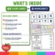 What is inside the Spring Number Match-Up Cards 1-20: flash cards and draw a line worksheets.