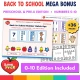 Mega bonus Preschool and Pre-K 0-10 edition included with the Back to School set.