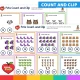 Pets count and clip cards with the answer on the back.