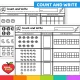 Space count and write worksheets with ten frames to color.