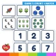 Count and match game with Space subitizing picture cards.